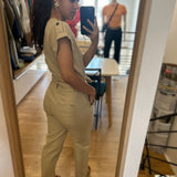 Combi pantalon asymétrique - Beige - IKKS WOMEN