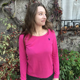 Tee-shirt manches longues - Fuchsia - US POLO FEMME
