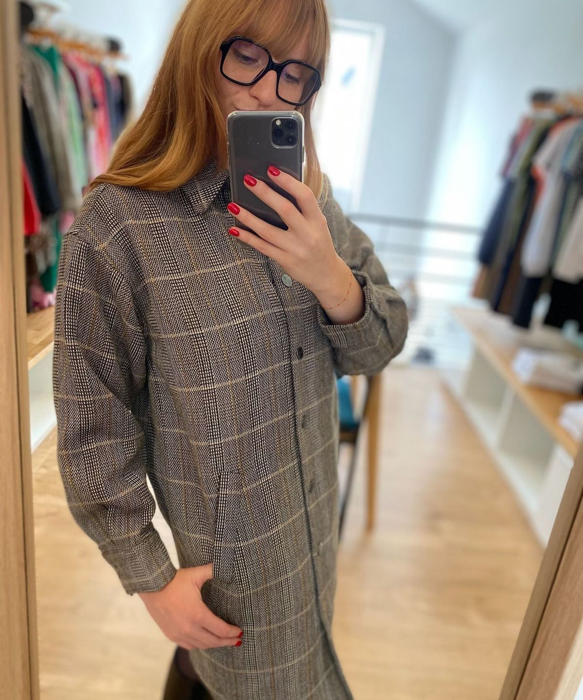 Manteau long - City Izia - Châtaigne - I.Code