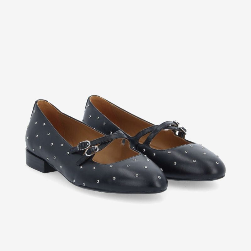 Ballerines à boucles Flora - Noires - SCHMOOVE WOMEN
