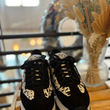 Baskets basses en cuir compensées Flex - Noir blanc - NO NAME