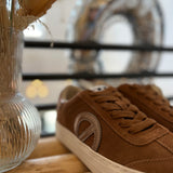 Baskets basses en cuir velours Arcade Toe - Marron - NO NAME