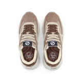 Baskets citadines en cuir Carter - Beige moka - NO NAME
