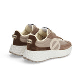 Baskets citadines en cuir Carter - Beige moka - NO NAME