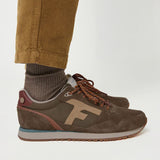 Baskets en cuir homme ELM - Kaki woven - FAGUO HOMME