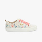Baskets fleurs brodées Stomp - beige/multicolore - ARMISTICE