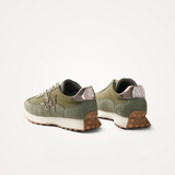 Baskets Flow Initials VANESSA WU kaki – vue arrière avec patch anthracite