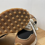 Baskets Lunelle - Camel et noir - VANESSA WU