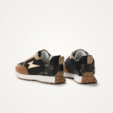Baskets Lunelle - Camel et noir - VANESSA WU