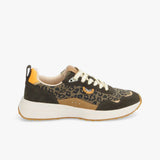 Baskets running léopard Moon Jogger - Olive - ARMISTICE