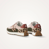 Baskets Pia - vert kaki et rose - VANESSA WU