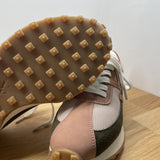Baskets Pia - vert kaki et rose - VANESSA WU