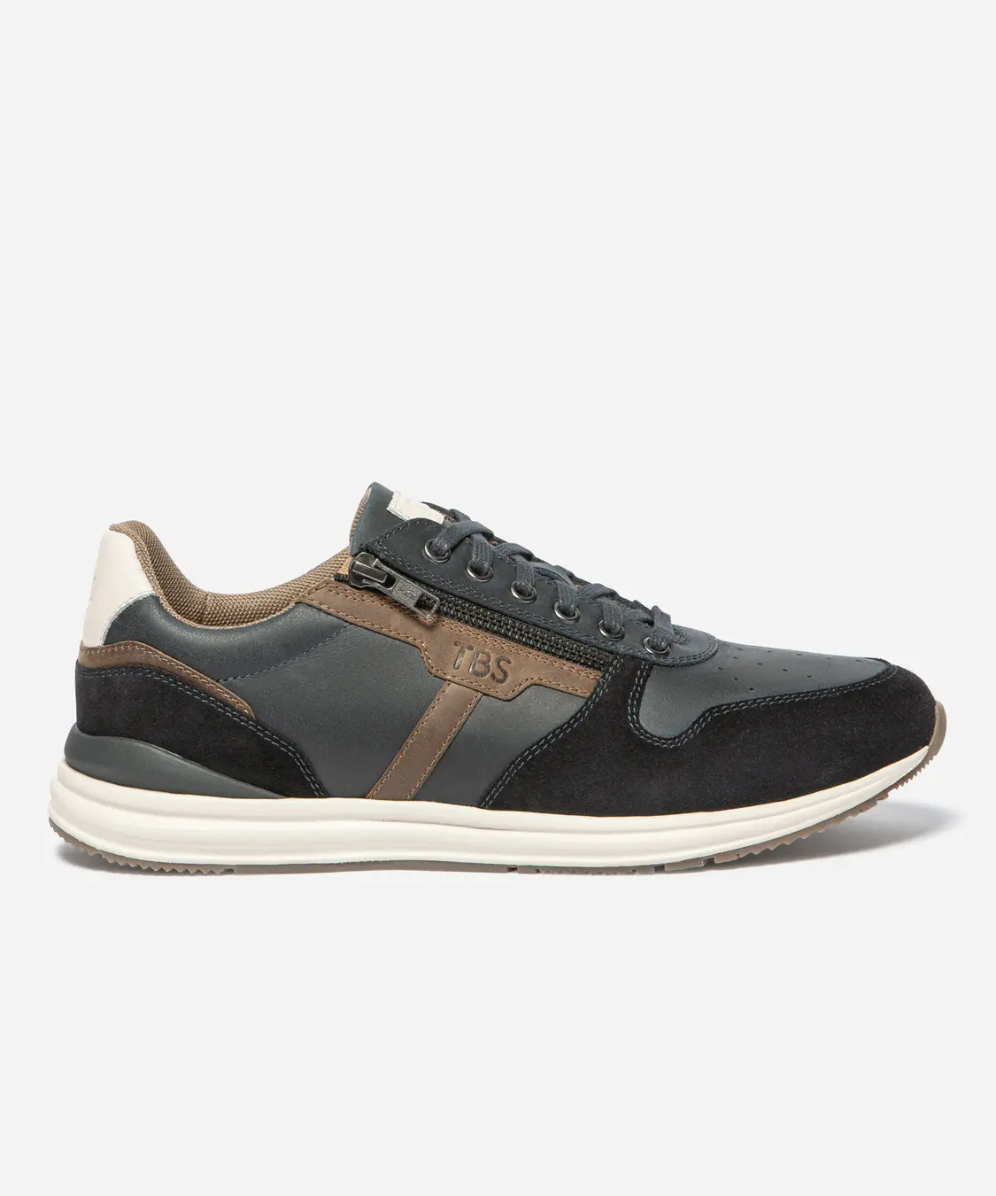 Baskets zippées Slimane - Navy - TBS HOMME CHAUSSURE