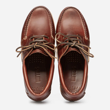 Bateau en cuir chic Raynold - Acajou - TBS HOMME