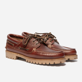 Bateau en cuir chic Raynold - Acajou - TBS HOMME