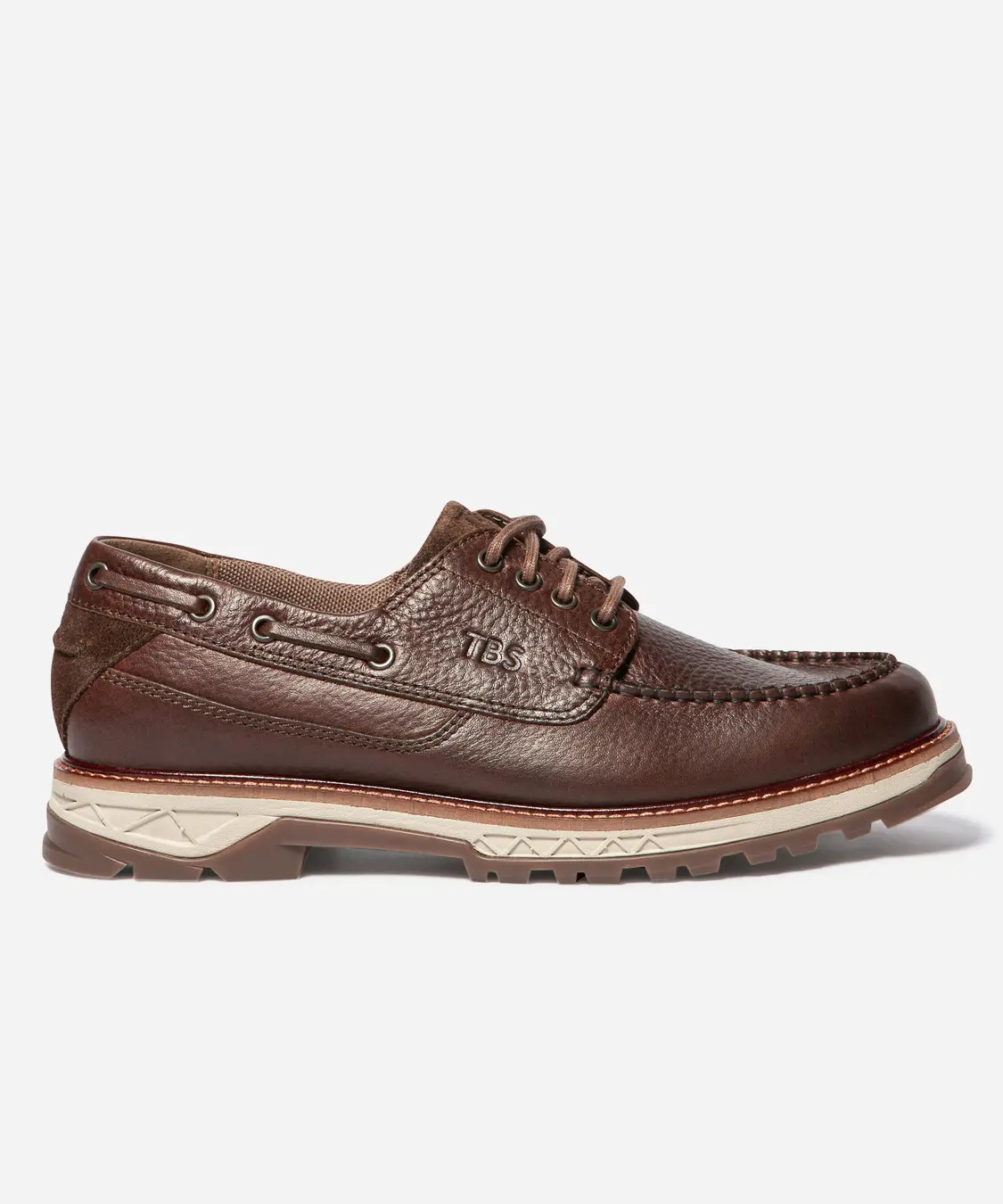 Bateau Mercury en cuir - Marron - TBS HOMME