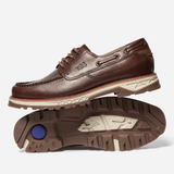 Bateau Mercury en cuir - Marron - TBS HOMME