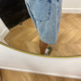 Bermuda long en jean taille haute Will - Skyblue - GRACE & MILA