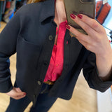 Blazer en jersey Scuba - Bleu nuit - MARC'O POLO Femme