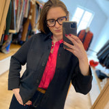 Blazer en jersey Scuba - Bleu nuit - MARC'O POLO Femme