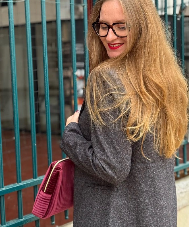 Blazer cintré OBJSANJA OBJECT noir – vue portée de dos Lora