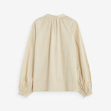 Blouse rayée ALBANE GRACE & MILA beige – vue produit de dos