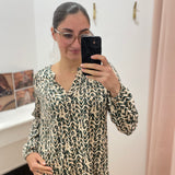 Blouse à motifs Amazone - Ecru- LOLA ESPELETA