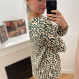 Blouse à motifs Amazone - Ecru- LOLA ESPELETA