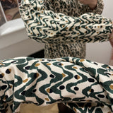 Blouse à motifs Amazone - Ecru- LOLA ESPELETA