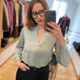 Blouse en Jersey - Frozen mint - MARC O'POLO FEMME