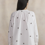 Blouse LAMEAMIS TBS blanche – portée de dos