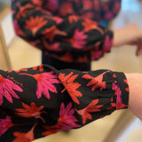 Blouse Liv - Noire/Rouge cerise - FABIENNE CHAPOT