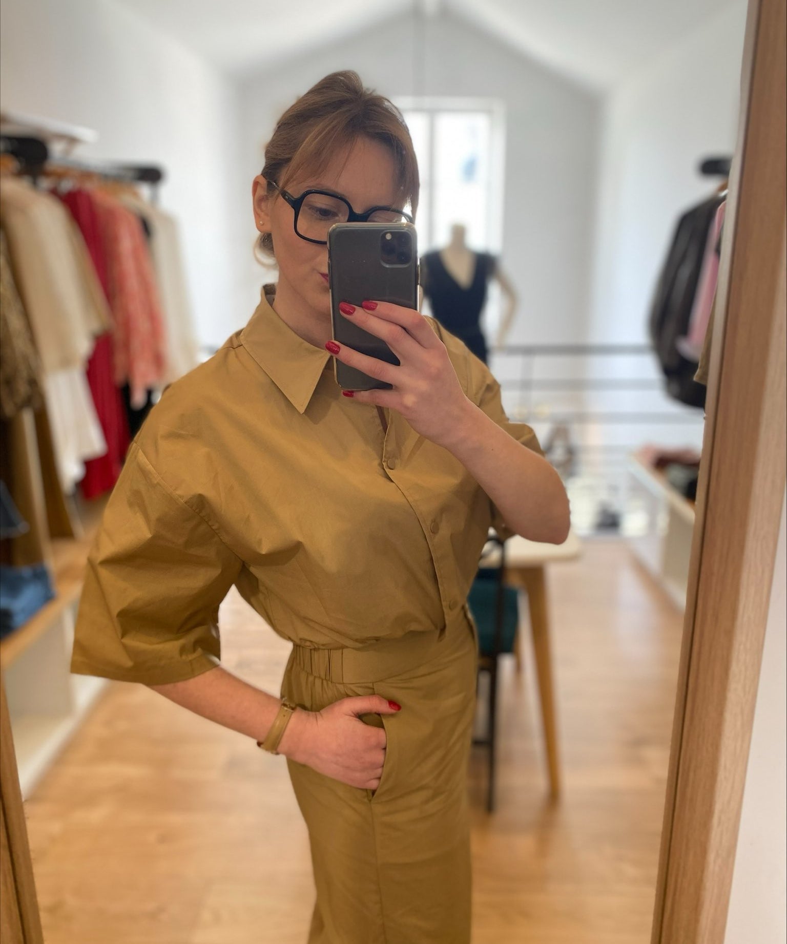 Blouse Lucie - Camel - SUNCOO