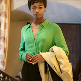 Blouse Salma - Verte - FABIENNE CHAPOT