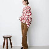 Blouse AMBRINE GRACE & MILA – vue de profil avec manches longues bouffantes