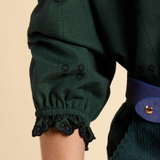 Blouse brodée - Vert nuit - I.Code