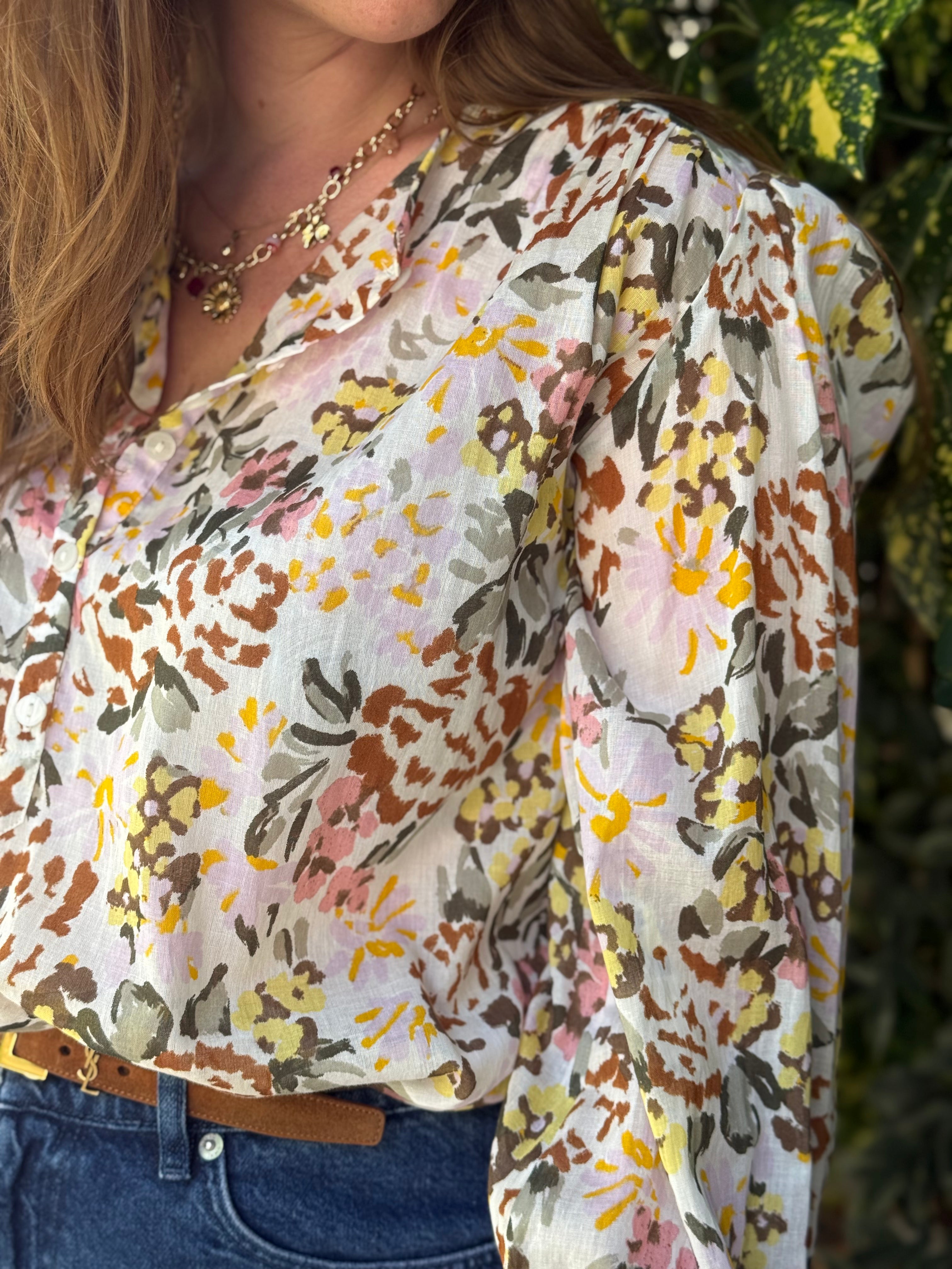 blouse fleurie roxane des petits hauts zoom détails