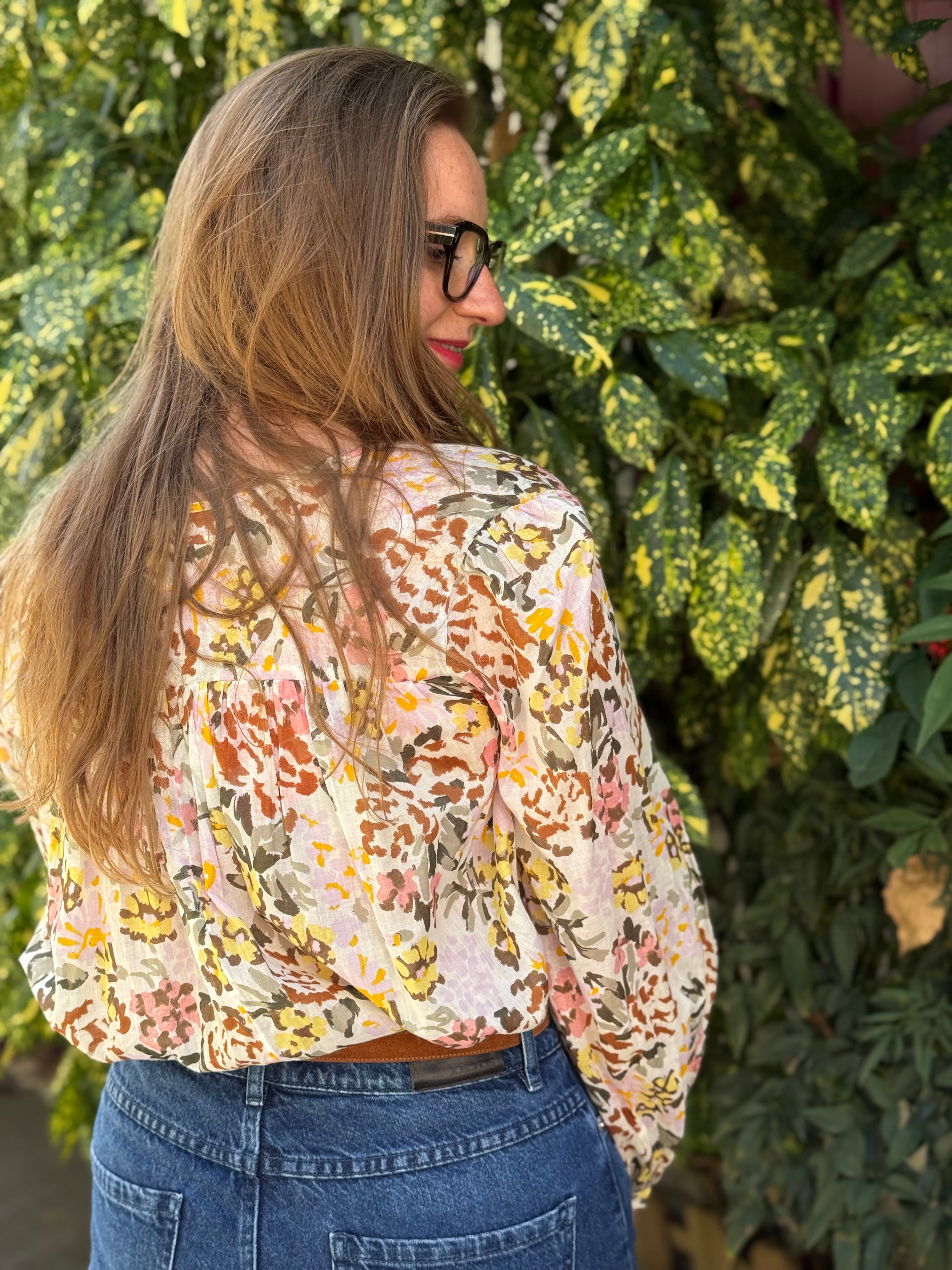 blouse fleurie roxane des petits hauts dos