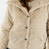 Blouson en fausse fourrure Yttiss - Beige clair - SUN VALLEY FEMME