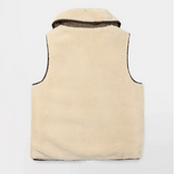 Gilet réversible TAMMYSAN TBS écru – face polaire vue de dos