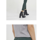 Jegging vert 7/8 ème femme VERT SAPIN ikks