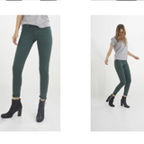 Jegging vert 7/8 ème femme VERT SAPIN ikks