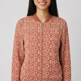 Bombers imprimé Yann - Argile rouge - SUN VALLEY FEMME
