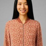 Bombers imprimé Yann - Argile rouge - SUN VALLEY FEMME