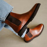 Boots à élastique en cuir Fargo - Armagnac - BOBBIES HOMME