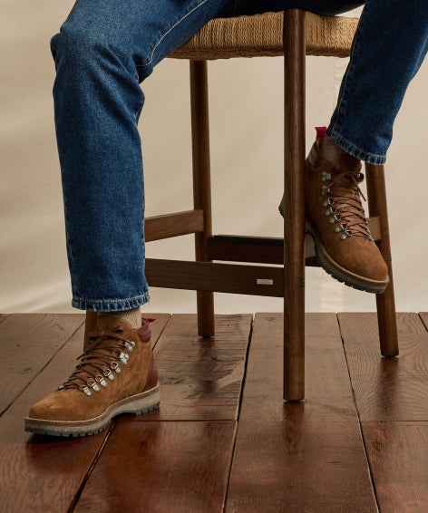Boots homme en cuir Hawthorn - Camel - FAGUO HOMME