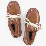 Boots Iris Desert W ARMISTICE camel – vue de dessus et intérieur effet fourré