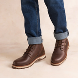 Boots Montdor en cuir - Marron - TBS HOMME
