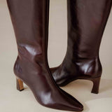 Bottes à talons hauts Coline - Cabernet - BOBBIES FEMME