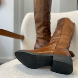 Bottes classique bi-matière - Camel - LORA